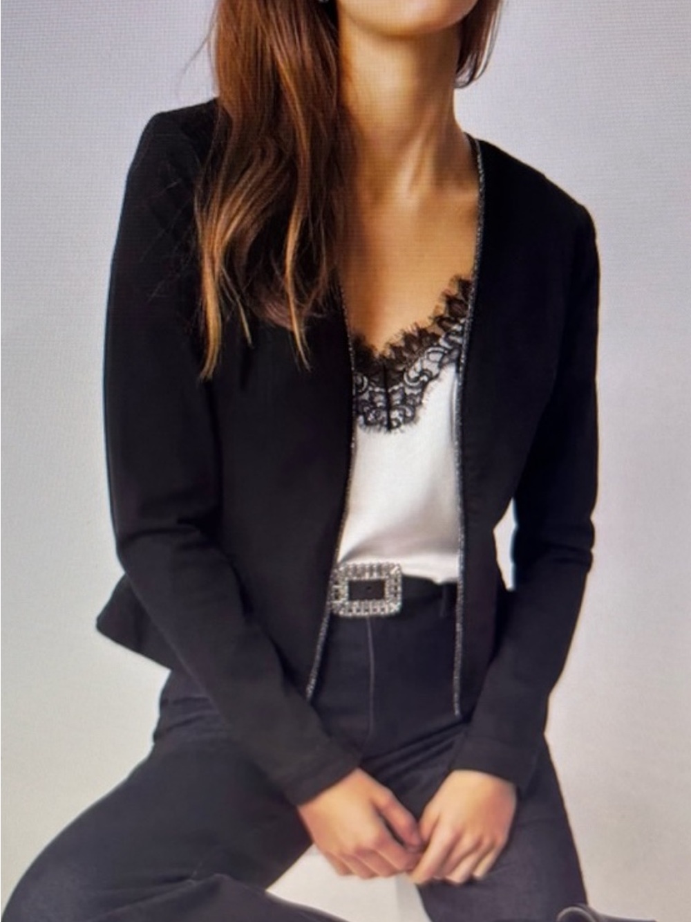 Women's Black Jacket Size 12 NWT